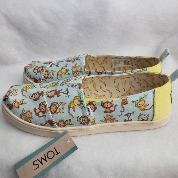 TOMS Youth Unisex Alpargata Monkey Prints - Picture 5 of 12